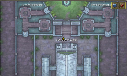 Mapa de ubicación de Jupiter God.