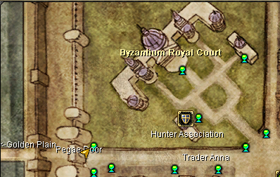 Ubicación del NPC Soldier Takia en Constantinopla.