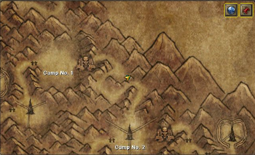 Ubicación del General Rio en el Camp Nº 2.