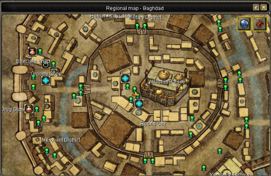 Ubicación de Queen Sheherazade en el mapa.